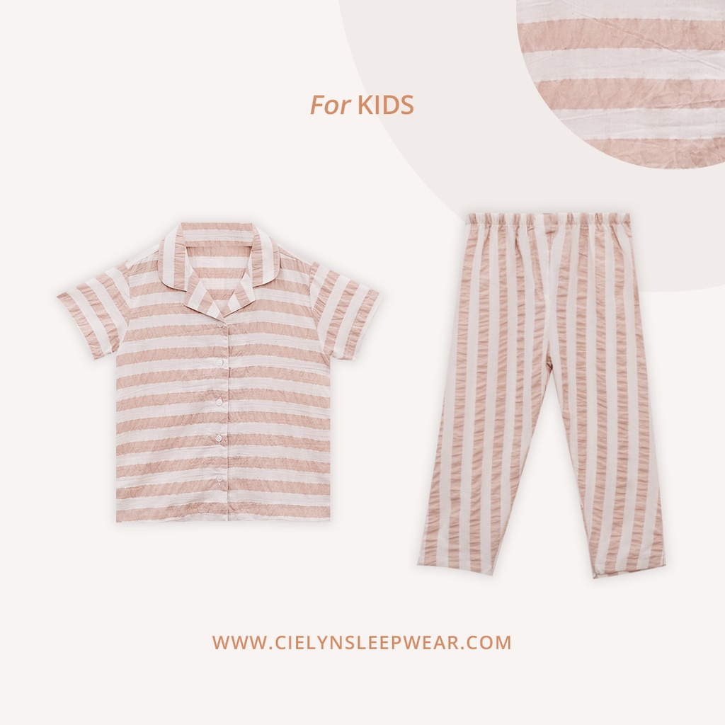 Cielyn - Jean Kids - Rayon Crinkle - Piyama Anak-Anak Set