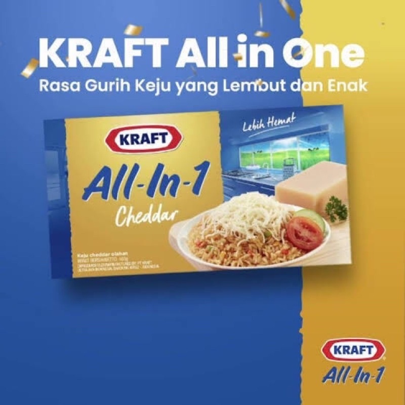 

KRAFT CHEESE CHEDDAR ALL IN 1 BOX 165gr