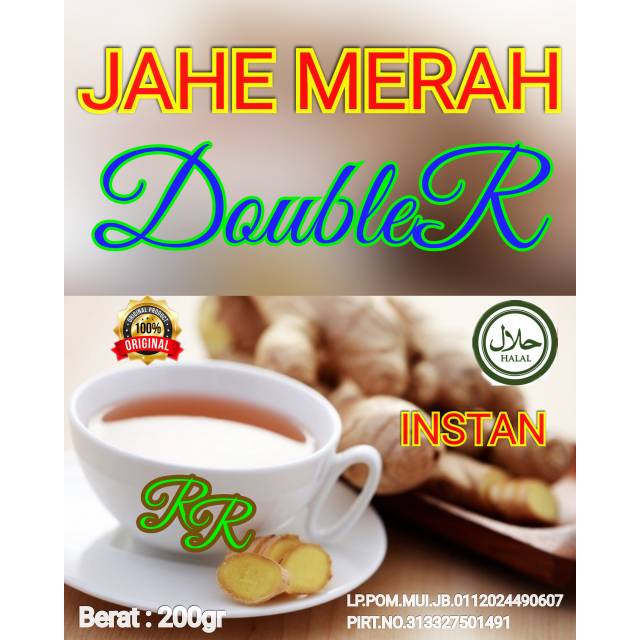 

Jahe Merah DoubleR 2 IN 1 100%Gula Batu