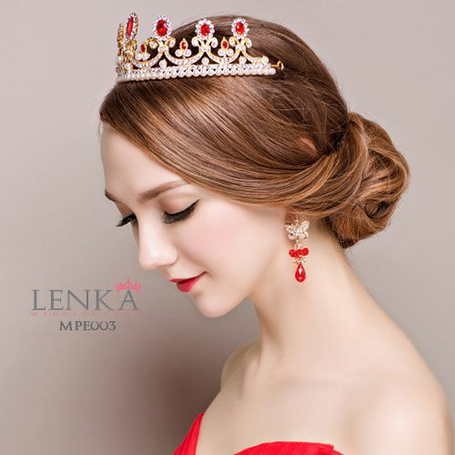 [STOK TERBATAS] HEADPIECE AKSESORIS PERNIKAHAN MAHKOTA PENGANTIN MPE003