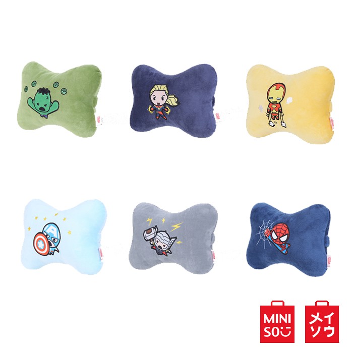  Miniso  Official Bantal Mobil Marvel  Bone Pillow  Ironman 