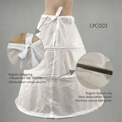 [BISA COD] PETTICOAT BRIDAL DRESS ROK PENGEMBANG GAUN PENGANTIN LPC003