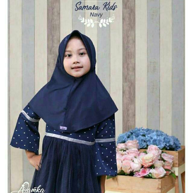 SAMARA KIDS ORI BY AZAMKA HIJAB, HIJAB ANAK, JILBAB COUPLE, JILBAB INSTAN