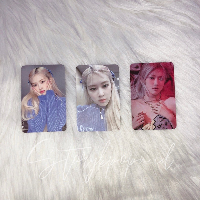 BENEFIT KTOWN4U ROSE FIRST SINGLE ALBUM R PHOTOCARD OFFICIAL BLACKPINK