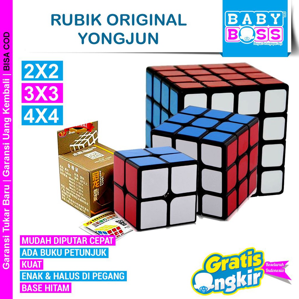 RUBIK / MAINAN RUBIK / MAINAN EDUKASI / RUBIK YONGJUN / RUBIK MURAH / RUBIK BAGUS