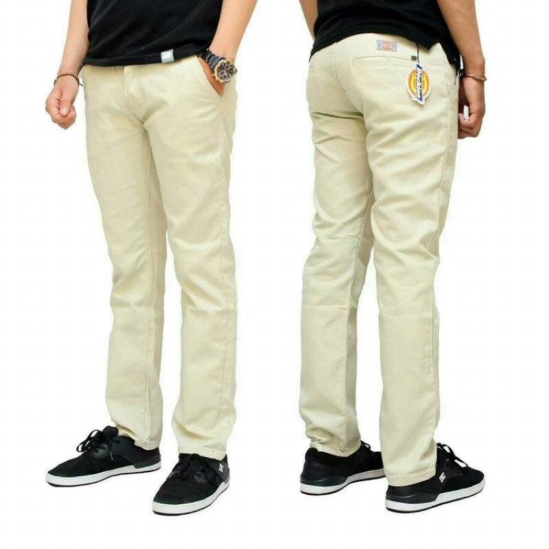 ( BIGSIZE) Celana chino panjang dickies pants premium full label tag original / chino slimfit dickie