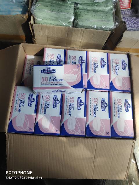 Masker hijab safeguard isi 50 per boxnya