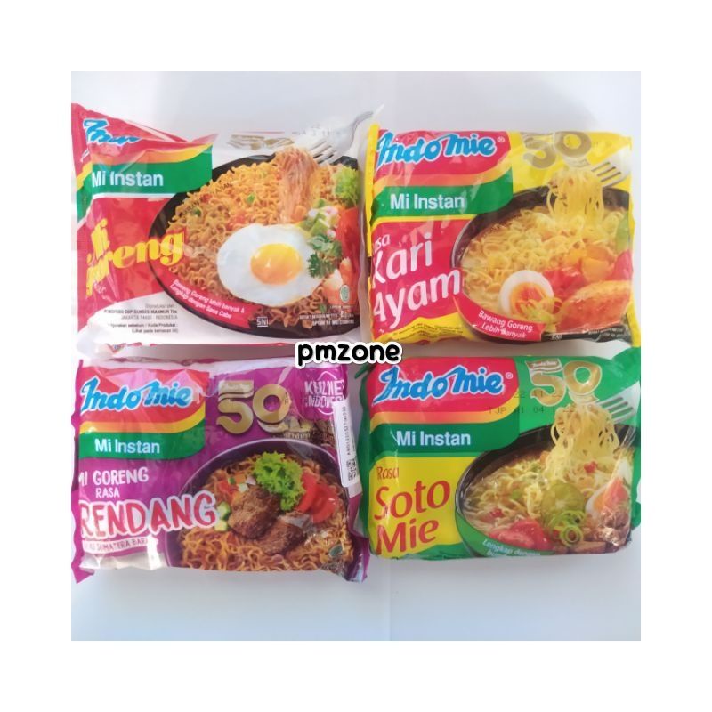 

Indomie Mie Instan Goreng / Rendang / Kari Ayam / Soto / Celor