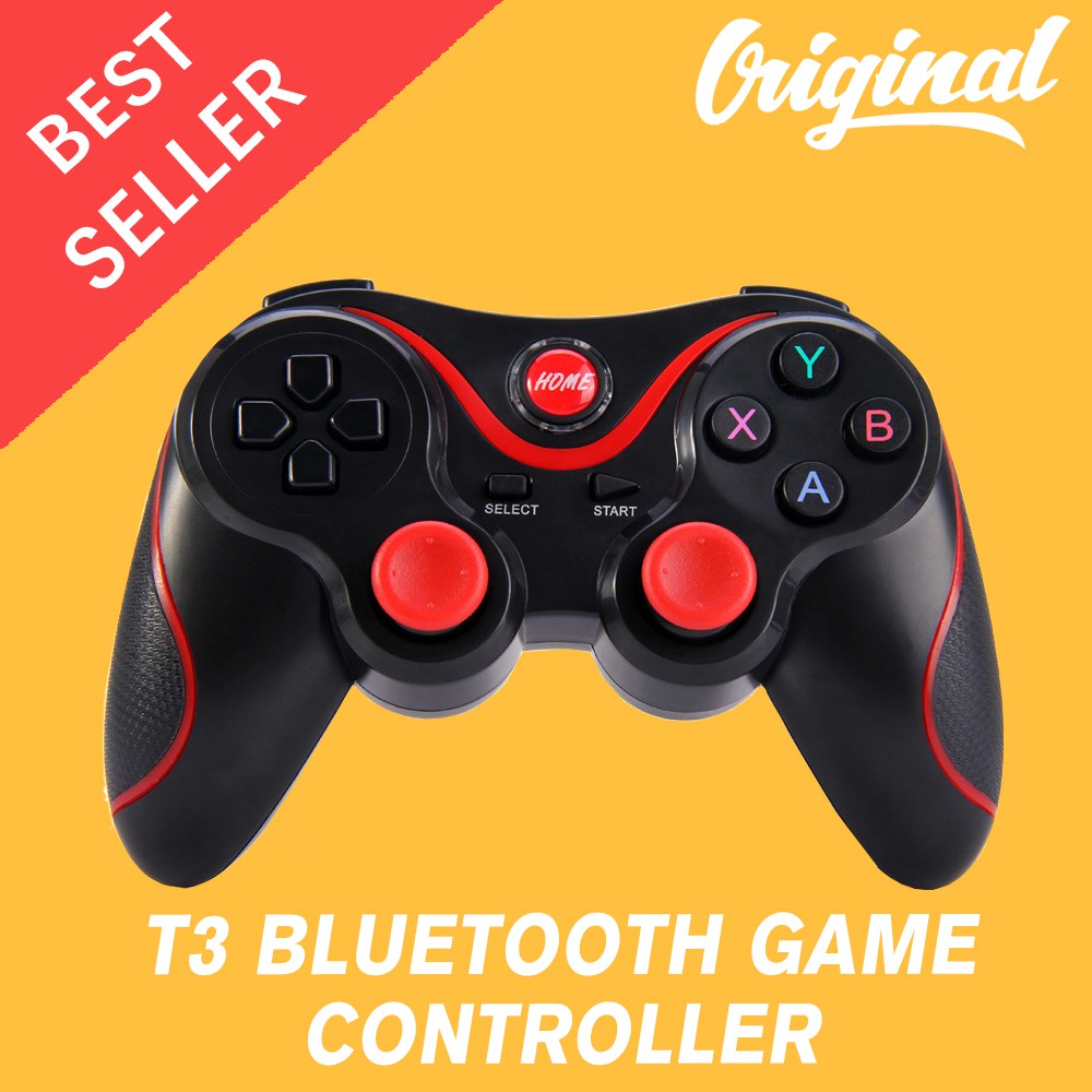 Makassar: Gamepad Bluetooth X3/T3 Terios Wireless Bluetooth Gamepad Joystick For Android Smartphone TV Box PC Laptop PUBG Mobile Legend