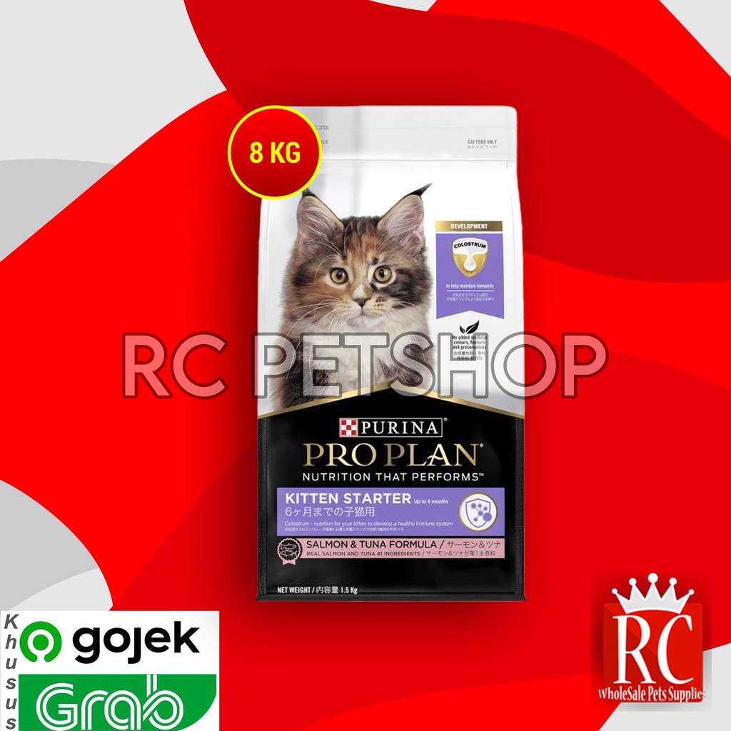 [GOSEND] ProPlan Makanan Anak Kucing Pro Plan Kitten Starter Salmon &amp; Tuna 8 KG