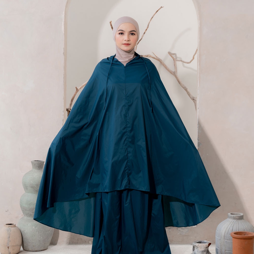 Alif Modern Wear - Mukena Mini Parasut Premium Korea Travel - Deep Teal