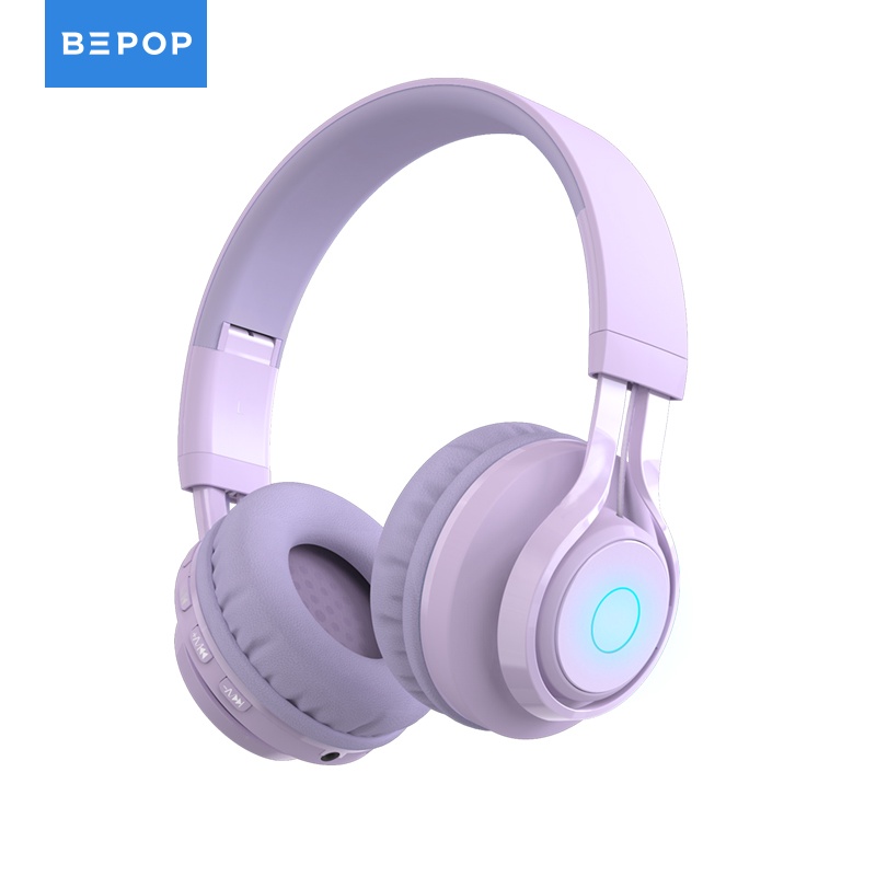 Bepop Headset Bluetooth 5.1 Wireless Headphone Dan Mic BT06C