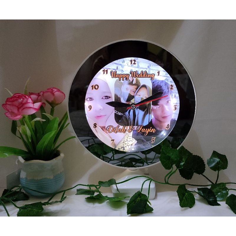 Kado Wisuda/ultah/wedding/anniversary Jam Foto Cermin