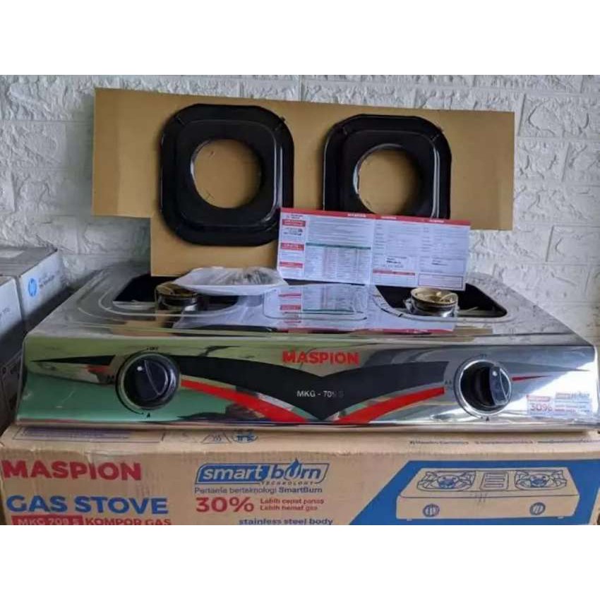 Kompor Gas Maspion MKG 709S 2 Tungku Stainless