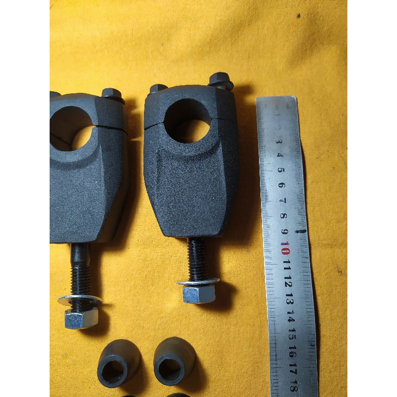 raiser stang fatbar universal riser KLX 150 CRF 150 DTRACKER CB 150R sepasang black hitam