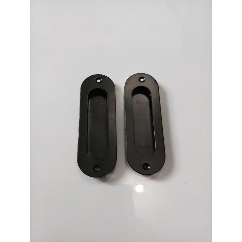 Tarikan kom Oval HITAM / Handle kom / Tarikan pintu dorong sliding