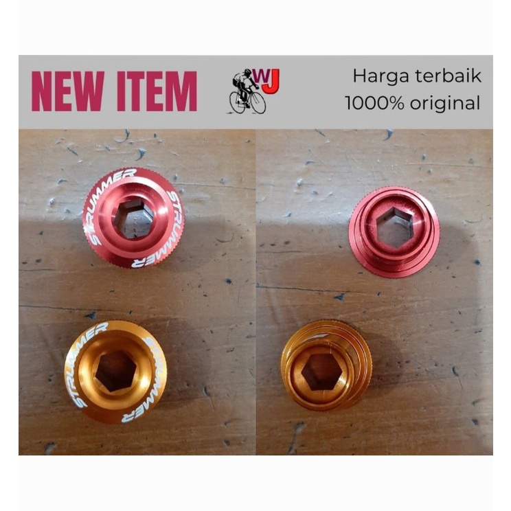 Tutup crank arm HT2 M20 hollowtech 2 baut kiri sepeda penutup