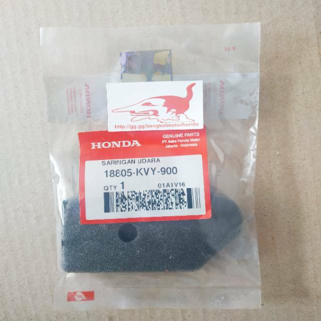 Filter Udara Element Asv Air Cleaner Saringan udara Kecil Samping Beat Karbu Ori AHM 18805KVY900