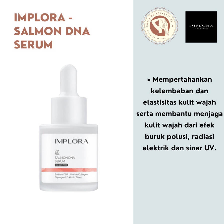 IMPLORA SERUM WAJAH - FACE SERUM PEELING ACNE MIDNIGHT LUMINOUS SERUM