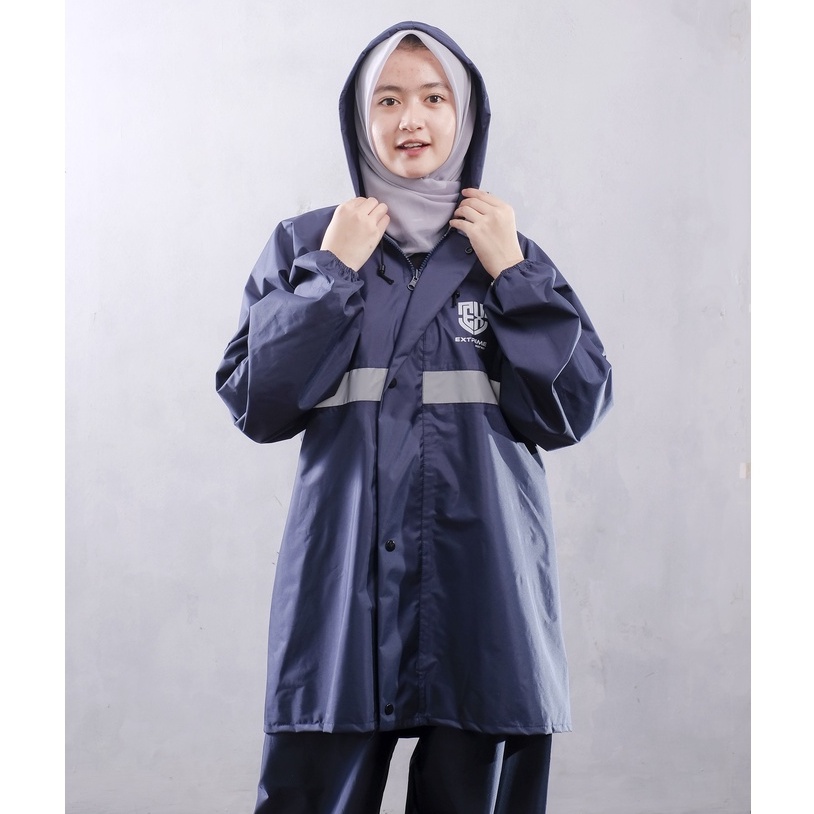 Jas Hujan Motor Extrime Series 882 Pria dan Wanita Bahan Tebal Original Setara AXIO | Raincoat Stylist