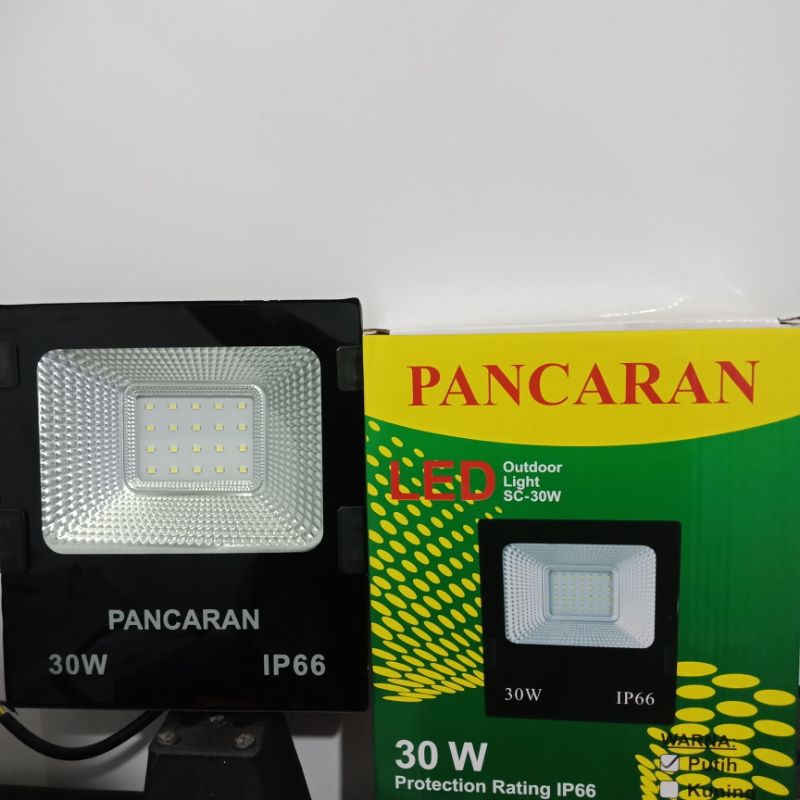 Lampu Sorot LED 30 Watt Pancaran Lampu Tembak LED Lampu Sorot LED 30W - Putih