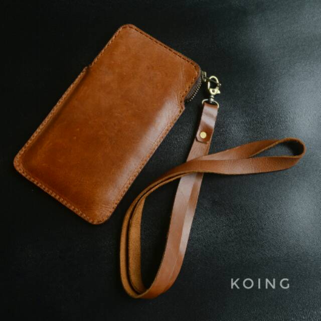 KOING Leather case HP gantung kulit asli premium