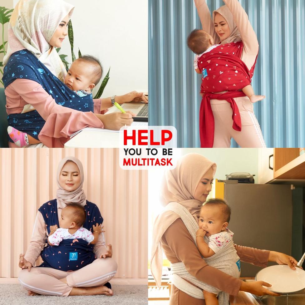 Gendongan bayi depan Babywrap Ian Momaz 3in1 5H2