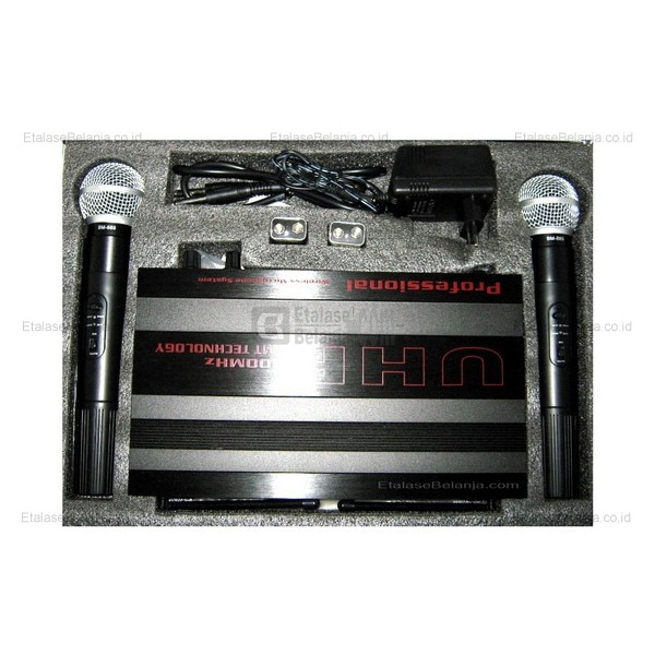 KARAOKE - MIC WIRELESS 2 PEGANG/HANDHELD BM889HH