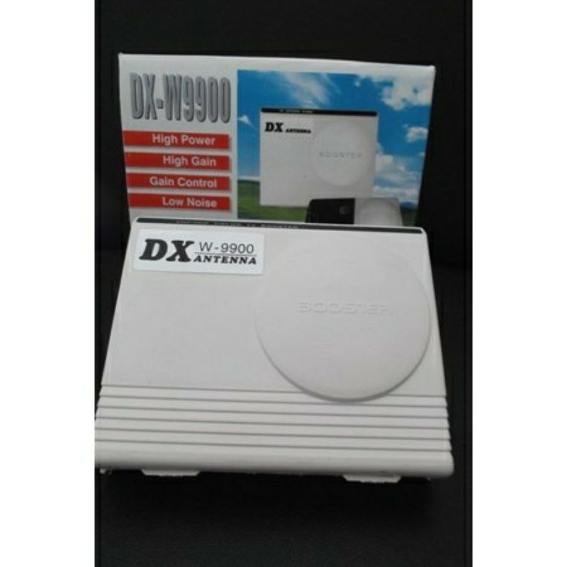 VHF UHF BOOSTER ANTENA TV DX W 9900 / BOSTER PF / COLOUR TV BOSTER / BOOSTER DX PENGUAT SIGNAL TV DX