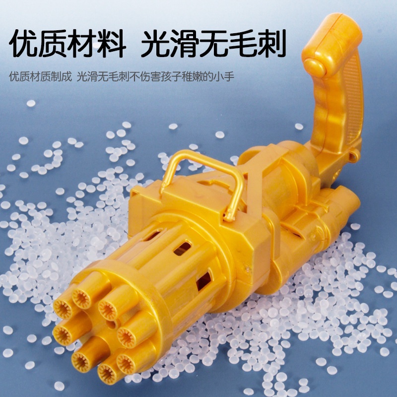 pistol bubble gatling gun / bubble blower machine / mainan mesin bubble terbaru banyak busa