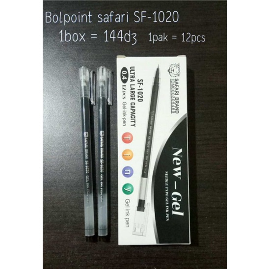 

BOLPOIN PROMO MURAH PULPEN GEL SAFARI SF-1020 / BALLPOINT PENA ZUIXUA / BOLPEN NEW JELL (1pcs) - PEN GEL NEW JELL 0.4mm GROSIR BULPEN GEL