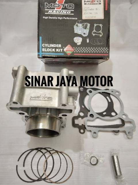 Blok block moto1 seher moto 1 cylinder kit jupiter mx vixion r15 mx king xabre bore up 60. 62. 63