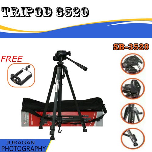 Unik Tripod 3520  SB-3520 Tripod Camera  Camcorder Original Tripod Murah Diskon
