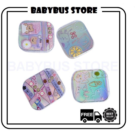 BBS CL5 Case Lensa Mini Softlens/Wadah Soflen Hologram/Motif Beruang Imut/Travelkit/Import Harga Terjangkau