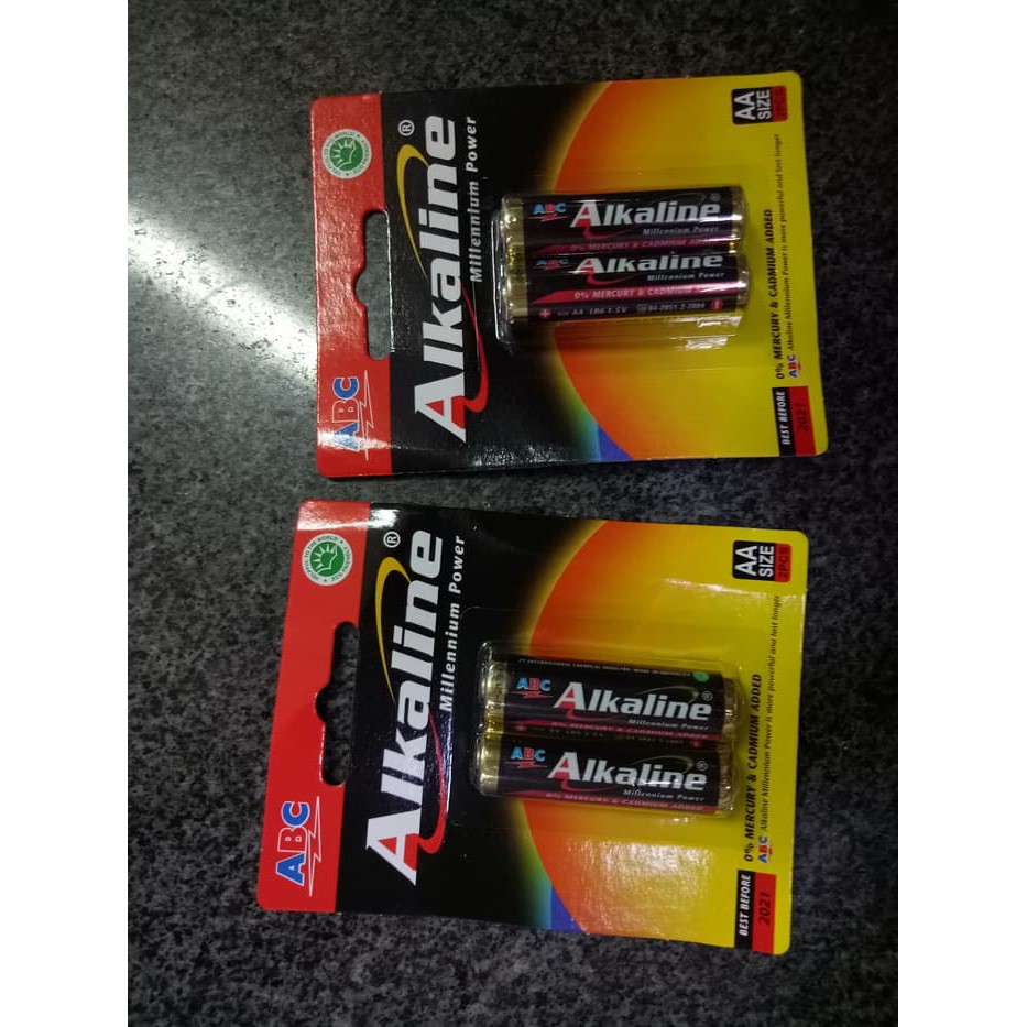 Batu baterai AA Alkaline Abc