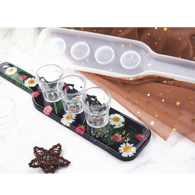 SIY  Champagne Glass Mold Serving Board  Wine Glass Holder Epoxy Resin Molds Silicone