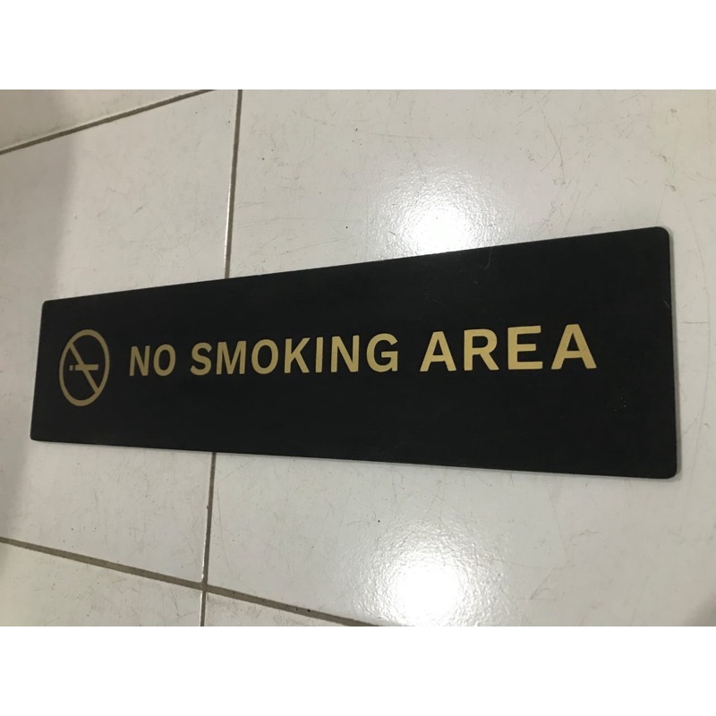 

Sign Acrylic No smoking Akrilik dilarang merokok