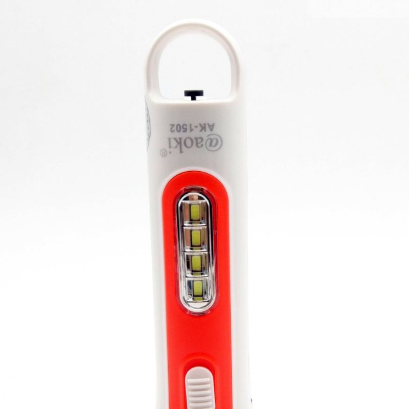Senter Tangan AOKI 1W + 4SMD Rechargeable AK 1502 Murah