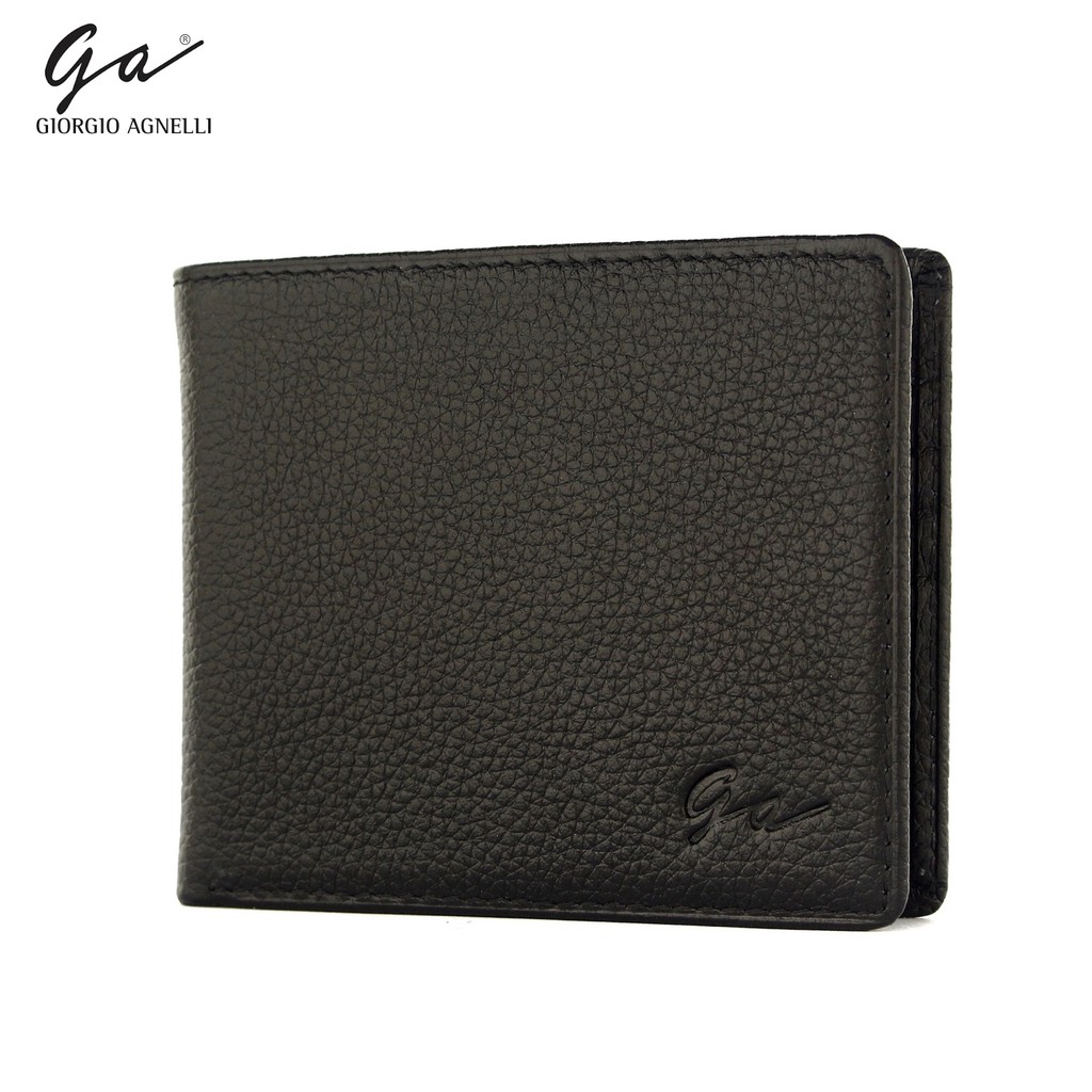 ⭐ Giorgio Agnelli ⭐ Milling 01 Black | Dompet Pria Bahan Kulit Sapi Asli