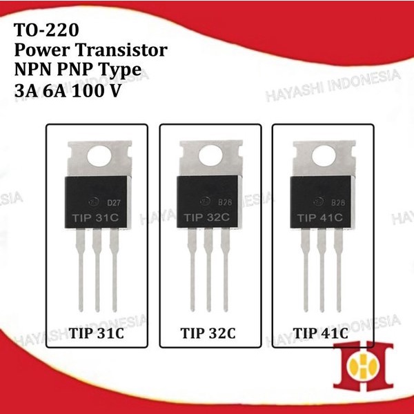 Transistor Switching Power Amplifier TR TIP 31 32 41 42 C NPN PNP - 10pcs