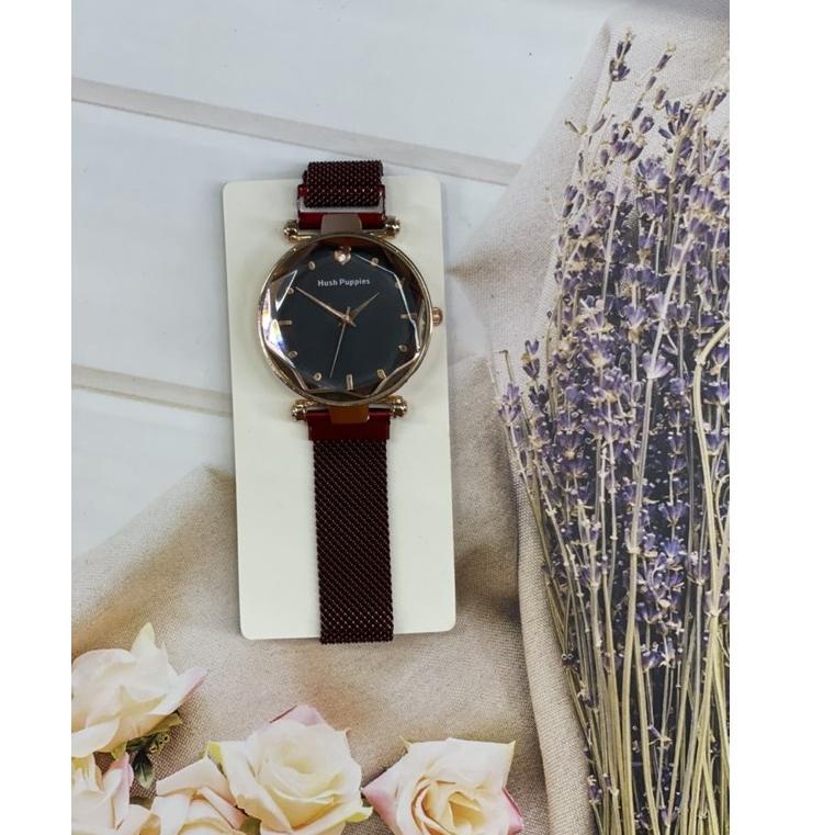 LAN.10Jn22ᴿ– JAM TANGAN MAGNET HUSH PUPPIES PLAT HITAM