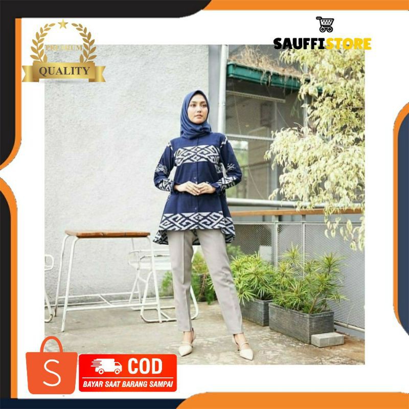 blouse tenun - blouse etnik - baju tenun - baju etnik - atasan tenun