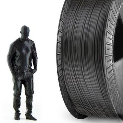 

fillament PLA Black 3D Printer hitam per meter high grade