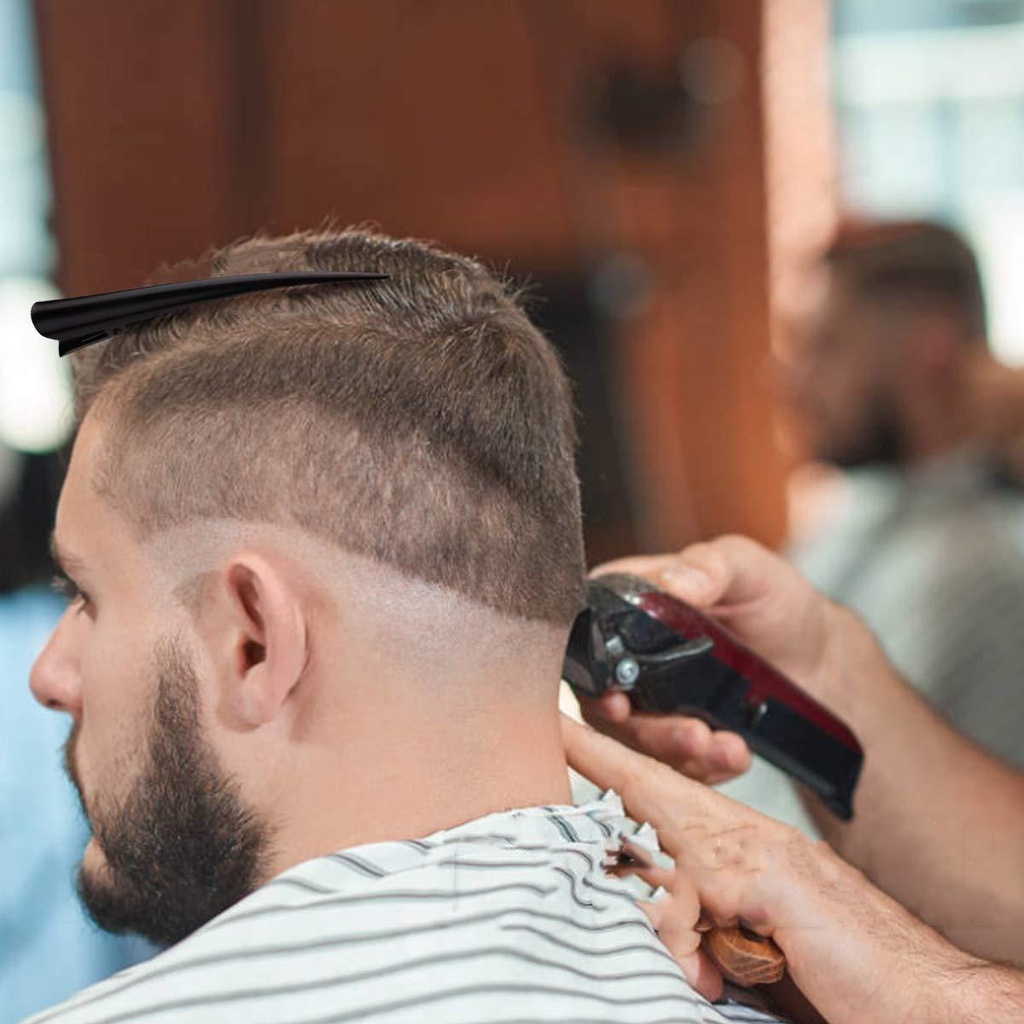 NICKOLAS1 Alat Styling Penata Rambut Klip Buaya Logam Hitam Non-slip