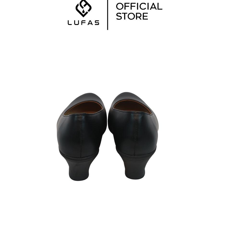 Wnr31au22ᴴ ▪ LUFAS Sepatu Wedges Persit Wanita Bahan Kulit Sapi Asli [SP]