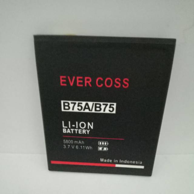 Batre bt evercoss B75 B75A original Evercos B75 B75A