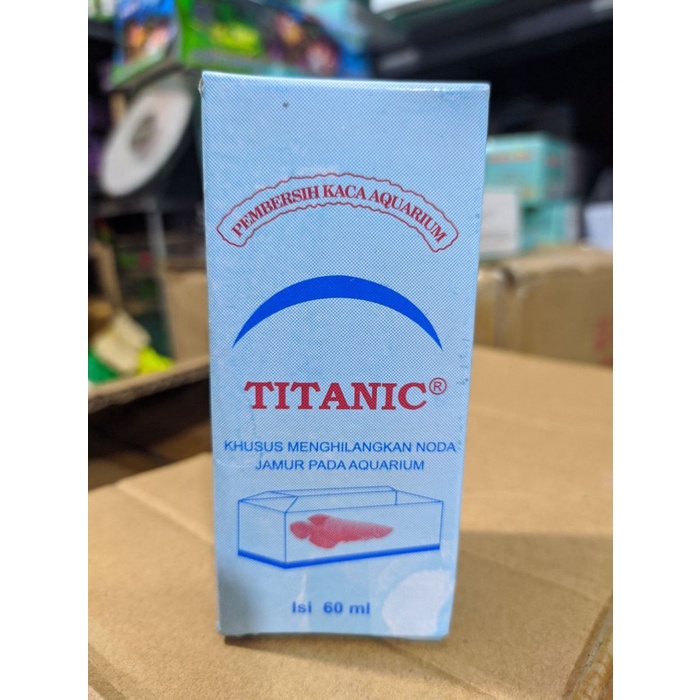 Pembersih Kaca Aquarium Titanic / Cairan Anti Jamur dan Kerak Kaca