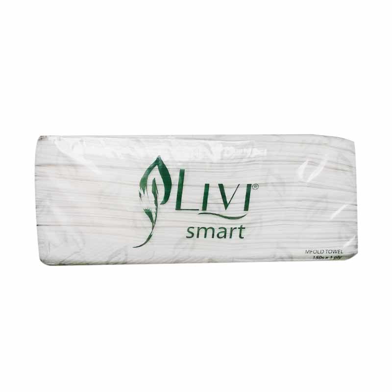 RC TISSUE LIVI SMART TOWEL MULTIFOLD/TISSUE MINYAK 150 SHEETS