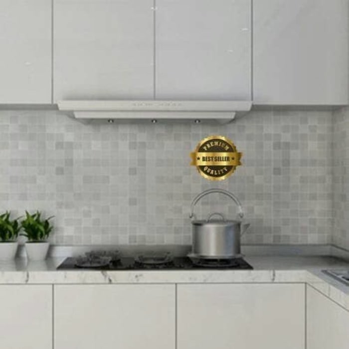 Grosir Murah Wallpaper Dapur  Kamar Mandi Grey  Minimalis  Elegan 5mx45cm Shopee Indonesia