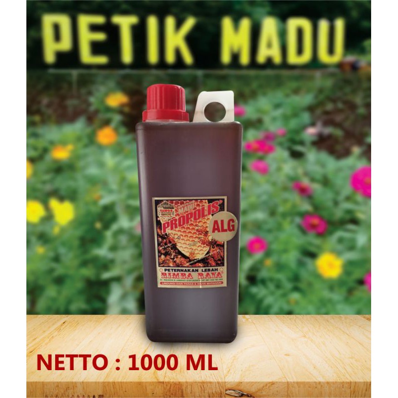 

Madu Propolis Alergi 1.000ml -peternakan tawon rimba raya Kemasan Jerigen